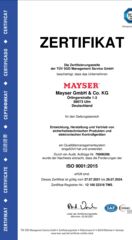 Zertifikat Ulm ISO 9001