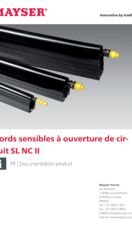 Documentation produit: Bords sensibles à ouverture de circuit SL NC II