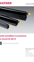 Documentation produit: Bords sensibles à ouverture de circuit SL NC II