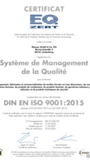 Certificat Lindenberg ISO 9001 