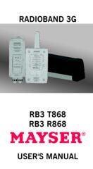 Operating instructions RB3 system T868 and R868