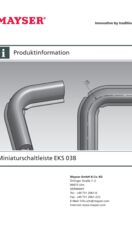 Produktinformation Miniaturschaltleisten EKS 038