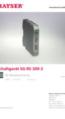Betriebsanleitung Schaltgerät SG-RS 309-2