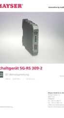 Betriebsanleitung Schaltgerät SG-RS 309-2