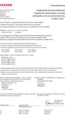 Declaration of conformity C1054_EU1 Control unit SG-EFS 104/2W