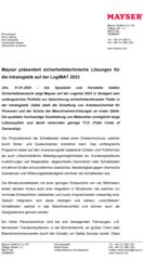 Pressemitteilung Vorbericht LogiMAT