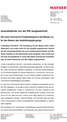 Pressetext Ausbildung Produktdesigner