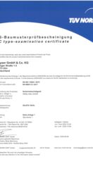 Certificate 44 205 15176904 SG-EFS 104/4L