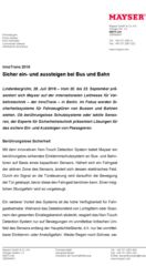 Pressekit Messevorbericht InnoTrans Mayser