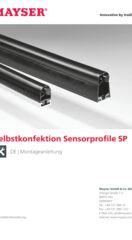 Montageanleitung Selbstkonfektion Sensorprofile SP