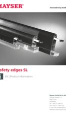 Product information Safety edges SL