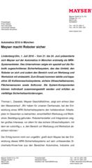 Pressekit AUTOMATICA Nachbericht