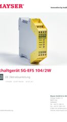 Betriebsanleitung Schaltgerät SG-EFS 104/2W [11016294]