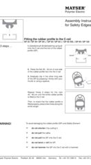 Installation instruction for safety edges