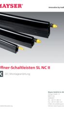 Montageanleitung Öffner-Schaltleisten SL NC II