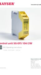 Operating instructions Control unit SG-EFS 104/2W [11016294] [metric units]