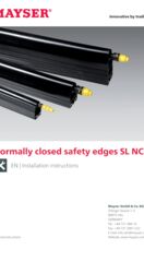 Installation instructions Normally closed safety edges SL NC II