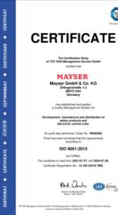 Certificate Ulm ISO 9001