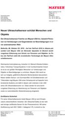 Pressetext Mayser FabTech 2018