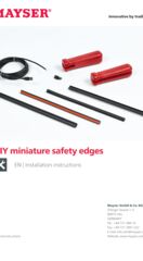 Installation instruction DIY Miniature safety edges