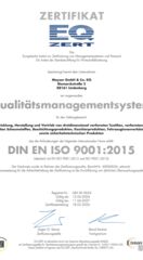 Zertifikat Lindenberg ISO 9001