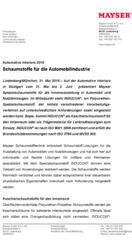 Pressekit Automotive Interieurs