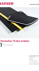 Datenblatt Trittschalter TS Bus & Bahn