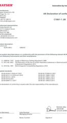 Declaration of conformity C1061_UK Control unit SG-RS 309-2