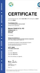Certificate Ulm IATF 16949