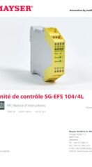 Notice d´utilisation: Unité de contrôle SG-EFS 104/4L