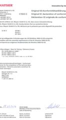 Déclaration de conformité C1023 SL NC II