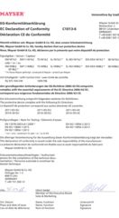 Déclaration de conformité C1013 SG-EFS104-2W