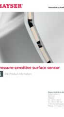 Product information Pressure-sensitive surface sensor Medical technology