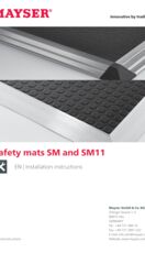 Installation instructions Safety mats SM and SM11 [metric units]