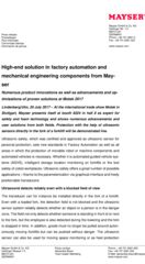 Press release Motek