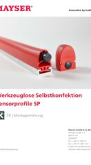 Montageanleitung Werkzeuglose Selbstkonfektion Sensorprofile SP