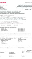 Déclaration of conformité C1067_EU1 Unité de contrôle SG-EFS 104/4L