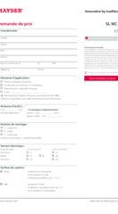 Demande de prix : Bords sensibles à ouverture de circuit SL NC II