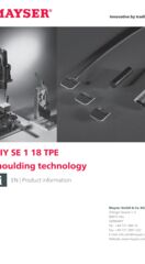 Product information DIY SE 1 18 TPE moulding technology [metric units]