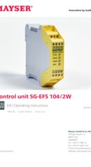Operating instructions Control unit SG-EFS 104/2W