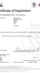 Certificate USA IATF 16949