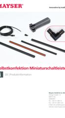 Produktinformation Selbstkonfektion Miniaturschaltleisten