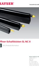 Produktinformation Öffner-Schaltleisten SL NC II