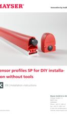 Installation instructions Sensor profiles SP for DIY installation without tools