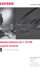 Produktinformation Selbstkonfektion SE 1 18 TPE Anspritz-Technik