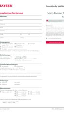 Angebotsanforderung Safety Bumper SB