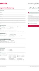 Angebotsanforderung Safety Bumper SB