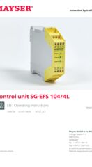 Operating instructions Control Unit SG-EFS 104/4L [metric units]